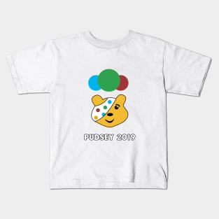 Pudsey bear pop art 2019 Kids T-Shirt